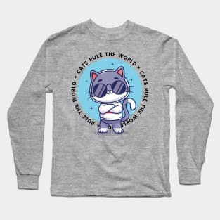 Cats rule the World Long Sleeve T-Shirt